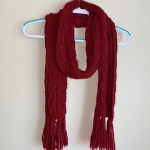 Aeropostale Red Knitted Scarf